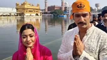 সিনেমা মুক্তির আগে মন্দিরে কী চাইলেন ভিকি-রাশমিকা?