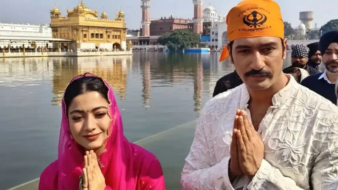সিনেমা মুক্তির আগে মন্দিরে কী চাইলেন ভিকি-রাশমিকা?