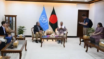প্রধান উপদেষ্টার সঙ্গে বৈঠক করলেন জাতিসংঘ মহাসচিব