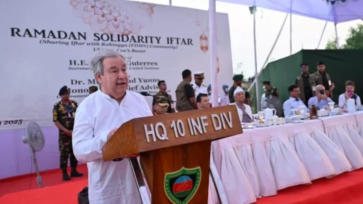 রোহিঙ্গাদের মানবিক সহায়তায় বিশ্ববাসীকে এগিয়ে আসার আহ্বান জাতিসংঘ মহাসচিবের