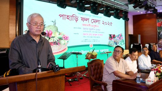 পার্বত্য চট্টগ্রামের মানুষ প্রাকৃতিক খাদ্যাভ্যাসে অভ্যস্ত, এবং অর্গানিক ফল আমাদের ঐতিহ্যের অংশ-পাহাড়ি ফল মেলার সমাপনীতে উপদেষ্টা সুপ্রদীপ চাকমা