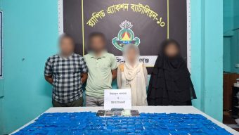কক্সবাজার থেকে রাজধানীতে ইয়াবার চালান: দুই নারীসহ ৪ জন আটক, উদ্ধার ৩৭ হাজার পিস