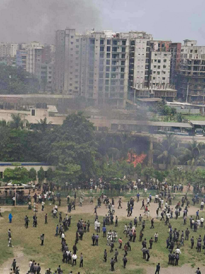 উত্তরার মাইলস্টোন স্কুলে ভয়াবহ বিমান দুর্ঘটনা: নিহত ২০, আহত ১৭১ জন