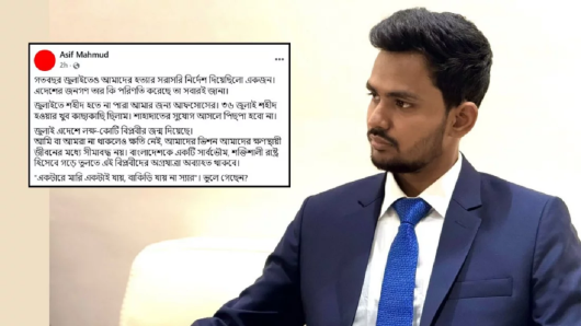 জুলাইয়ে শহীদ হতে না পারাটা আমার জন্য আফসোস—ফেসবুকে আসিফ মাহমুদ