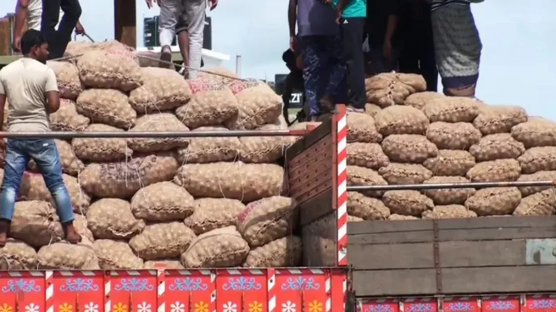 ভারতীয় পেঁয়াজ বাজারে ঢুকতেই কমতে শুরু করেছে দাম