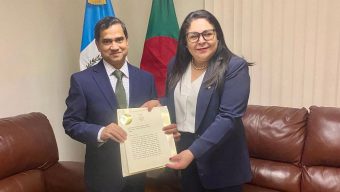 গুয়াতেমালার উপ-পররাষ্ট্র মন্ত্রীর কা‌ছে রাষ্ট্রদূত আনসারীর পরিচয়পত্র পেশ