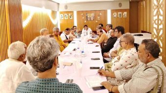 জুলাই সনদ বাস্তবায়নে মতানৈক্য দূরীকরণে গণতন্ত্র মঞ্চ ও ৫ দলের বৈঠক