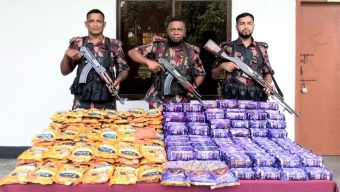 বিজিবি কর্তৃক যশোর সীমান্তে মাদক ও চোরাচালানি মালামাল আটক