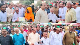 বিএনপি’র প্রধান উপদেষ্টা মধুর নেতৃত্বে বেনাপোলে প্রচার মিছিল ও লিফলেট বিতরণ