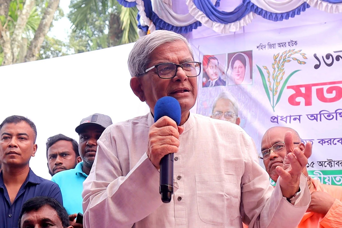 দ্রুত নির্বাচনের দাবিতে মির্জা ফখরুলের বক্তব্য