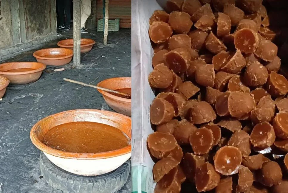 রস ছাড়াই চিনি-কেমিক্যাল মিশিয়ে তৈরি হচ্ছে গুড়