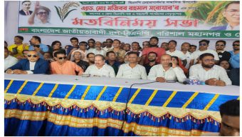 বরিশালে মতবিনিময় সভায় ধানের শীষ প্রতীককে বিজয়ের আহ্বান বিএনপির