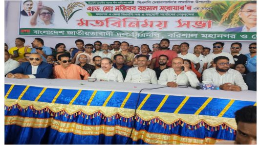 বরিশালে মতবিনিময় সভায় ধানের শীষ প্রতীককে বিজয়ের আহ্বান বিএনপির