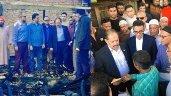 বরিশাল নগরীর ৬ নম্বর ওয়ার্ডে অগ্নিকাণ্ডে ক্ষতিগ্রস্তদের ঘর পরিদর্শনে সরোয়ার, নগদ সহায়তা প্রদান