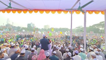 আটদলের বরিশাল বিভাগীয় সমাবেশে জনতার ঢল।