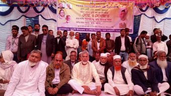 বরিশাল-৩ আসনে বিএনপির দোয়া মোনাজাত অনুষ্ঠানে দলীয় মনোনয়ন পরিবর্তনের দাবিতে বিক্ষোভ