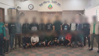 উত্তরা পশ্চিম থানা পুলিশের বিশেষ অভিযানে বিভিন্ন অপরাধে জড়িত ২১ জন গ্রেফতার