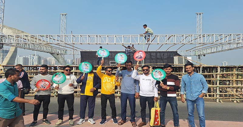 তারেক জিয়ার সমাবেশ স্থল প্রস্তুত; নেতাকর্মীদের মাঝে আনন্দ উচ্ছ্বাসের জোয়ার
