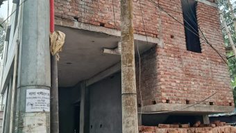 রাজউক অনুমোদন ছাড়াই বহুতল ভবন নির্মাণ, এলাকাবাসীর উদ্বেগ