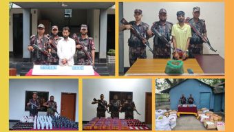 যশোর সীমান্তে বিজিবির জোরালো অভিযান, মাদক ও চোরাচালানি পণ্য জব্দ; আটক ২