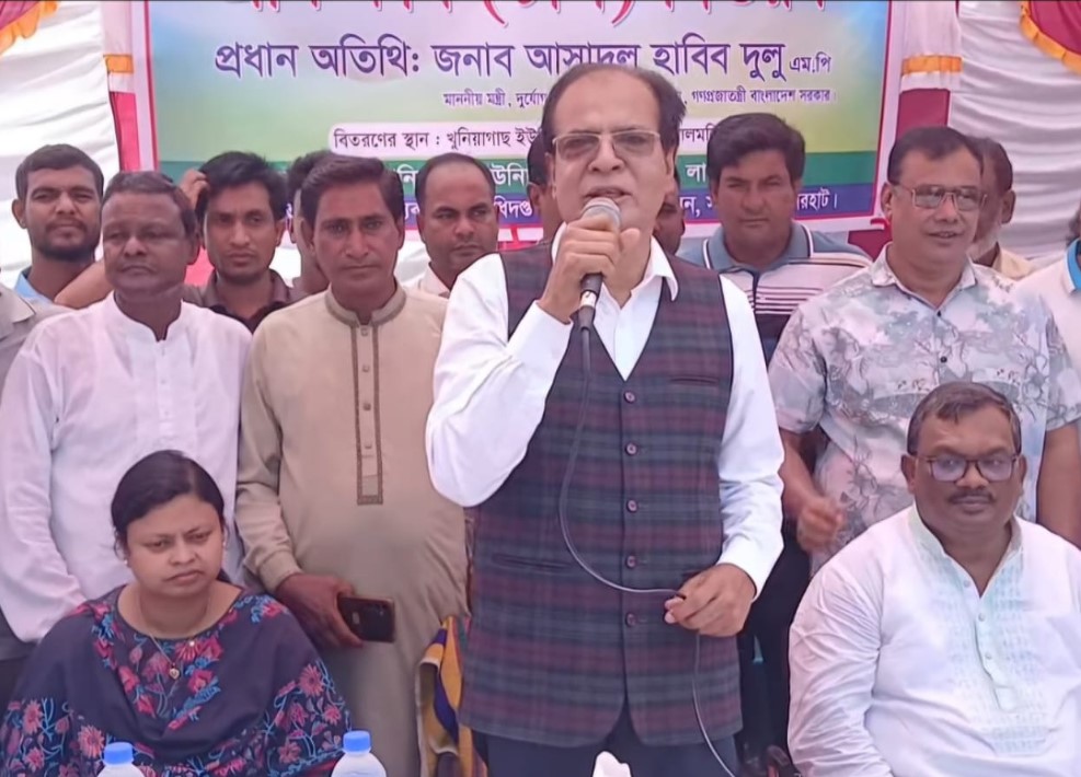 তিস্তা মহাপরিকল্পনা বাস্তবায়ন না হলে বন্যা দূর হবে না- আসাদুল হাবিব দুলু এমপি