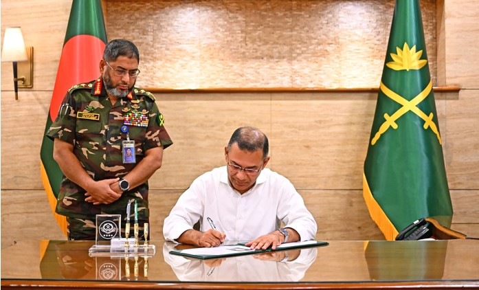 আধুনিক ও প্রযুক্তিনির্ভর সেনাবাহিনী গঠনে সরকার বদ্ধপরিকর: প্রধানমন্ত্রী তারেক রহমান