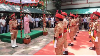 মানিকগঞ্জ সরকারি দেবেন্দ্র কলেজে নবীনবরণ অনুষ্ঠানে বেসামরিক বিমান পরিবহন ও পর্যটনমন্ত্রী