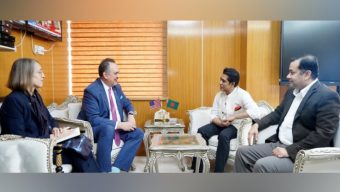তথ্যমন্ত্রী ও প্রতিমন্ত্রীর সঙ্গে মার্কিন রাষ্ট্রদূতের সাক্ষাৎ