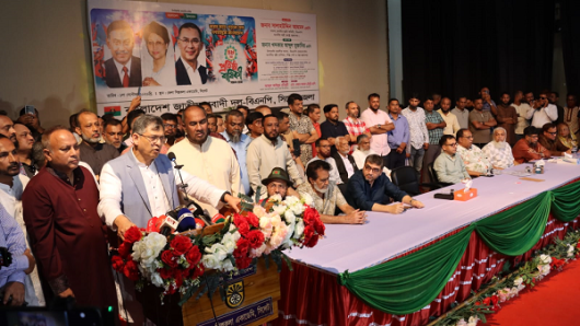 গণতন্ত্র প্রতিষ্ঠা ও জনকল্যাণে অঙ্গীকারবদ্ধ নতুন বাংলাদেশ গড়ার আহ্বান সালাহউদ্দিন আহমদের