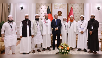 রাষ্ট্রপতির সঙ্গে হেফাজতের প্রতিনিধি দলের সৌজন্য সাক্ষাৎ