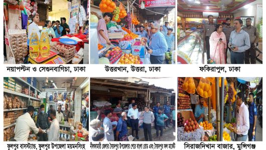 বাজারে অনিয়ম: ৪৬ জেলায় ১২০ প্রতিষ্ঠানকে প্রায় ১০ লাখ টাকা জরিমানা