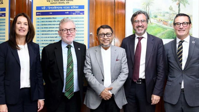 স্বাস্থ্যমন্ত্রীর সাথে যুক্তরাজ্যের সংসদীয় প্রতিনিধিদলের সাক্ষাৎ