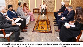 প্রধানমন্ত্রী তারেক রহমানের সাথে আজ সচিবালয়ে মন্ত্রিপরিষদ বিভাগে তাঁর অফিসকক্ষে কানাডার আন্তর্জাতিক উন্নয়নবিষয়ক প্রতিমন্ত্রী