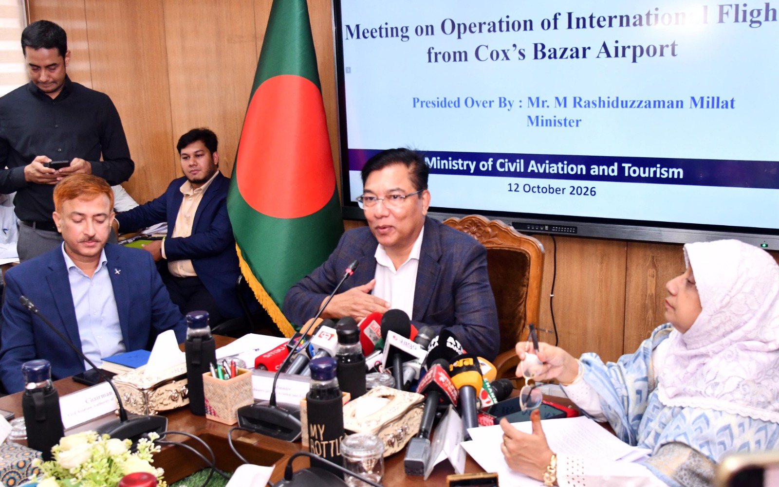 আগামী নভেম্বরে কক্সবাজার আন্তর্জাতিক বিমানবন্দর উদ্বোধনের লক্ষ্যে প্রস্তুতি চলমান রয়েছে—বেসামরিক বিমান পরিবহন ও পর্যটন মন্ত্রী